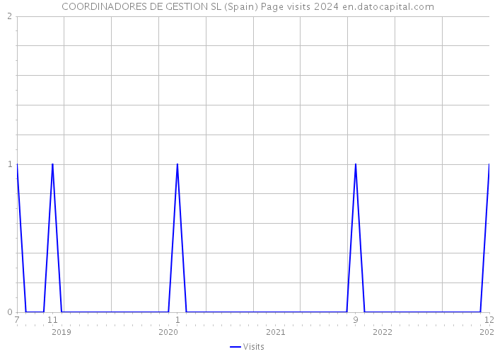 COORDINADORES DE GESTION SL (Spain) Page visits 2024 