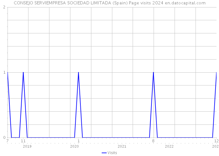 CONSEJO SERVIEMPRESA SOCIEDAD LIMITADA (Spain) Page visits 2024 