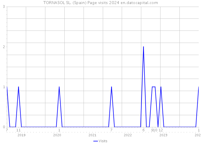 TORNASOL SL. (Spain) Page visits 2024 