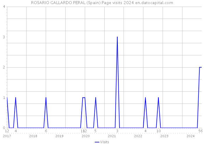 ROSARIO GALLARDO PERAL (Spain) Page visits 2024 