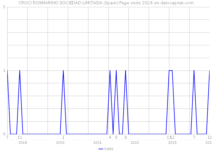 CROCI ROSMARINO SOCIEDAD LIMITADA (Spain) Page visits 2024 