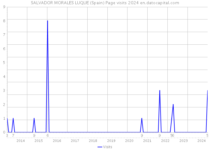 SALVADOR MORALES LUQUE (Spain) Page visits 2024 
