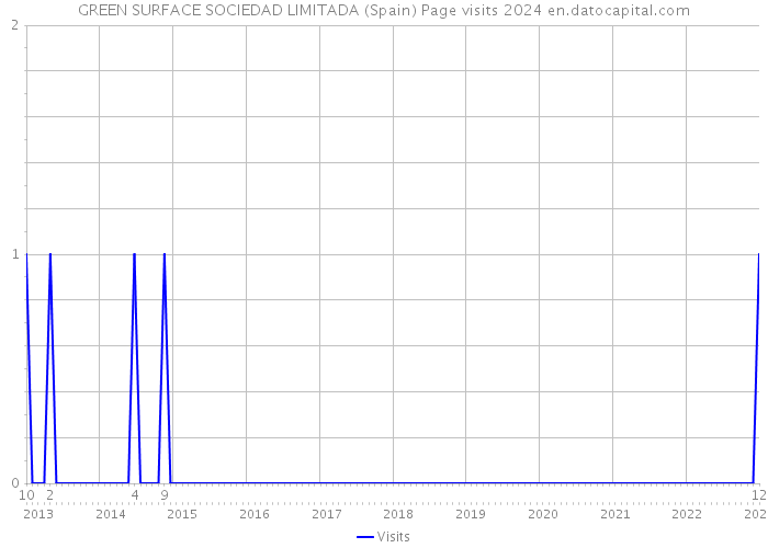 GREEN SURFACE SOCIEDAD LIMITADA (Spain) Page visits 2024 