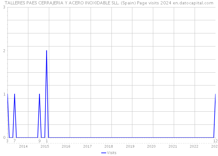 TALLERES PAES CERRAJERIA Y ACERO INOXIDABLE SLL. (Spain) Page visits 2024 