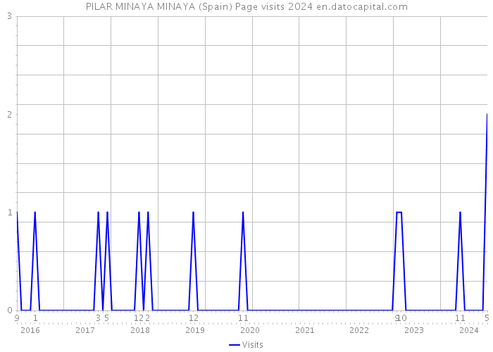 PILAR MINAYA MINAYA (Spain) Page visits 2024 
