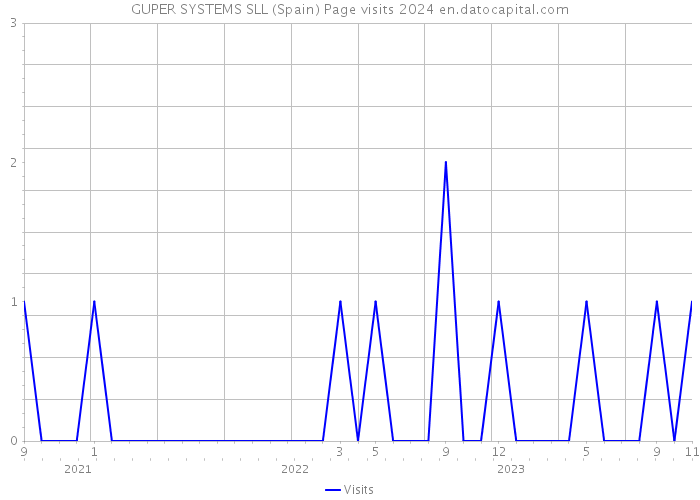 GUPER SYSTEMS SLL (Spain) Page visits 2024 