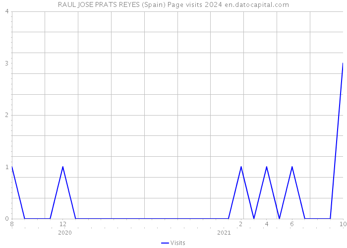 RAUL JOSE PRATS REYES (Spain) Page visits 2024 