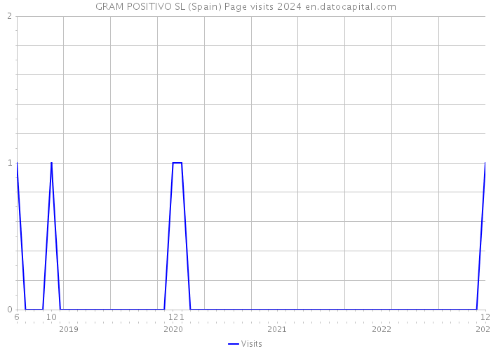GRAM POSITIVO SL (Spain) Page visits 2024 