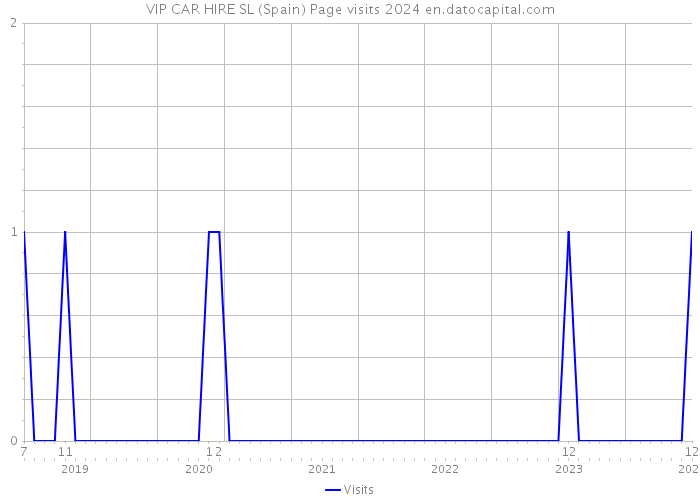 VIP CAR HIRE SL (Spain) Page visits 2024 