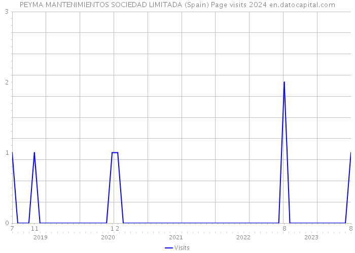 PEYMA MANTENIMIENTOS SOCIEDAD LIMITADA (Spain) Page visits 2024 