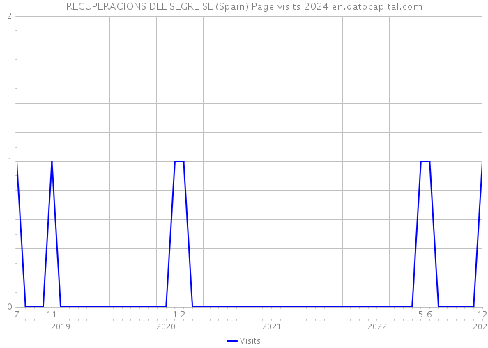 RECUPERACIONS DEL SEGRE SL (Spain) Page visits 2024 