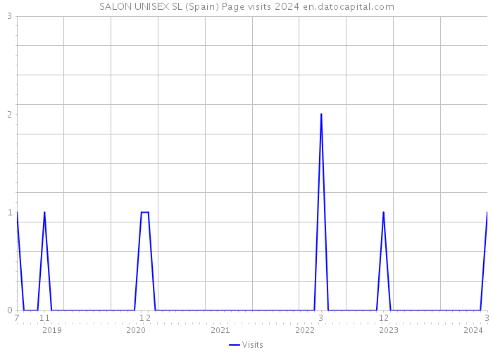 SALON UNISEX SL (Spain) Page visits 2024 