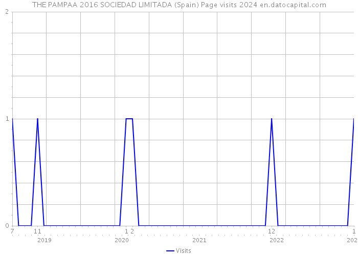 THE PAMPAA 2016 SOCIEDAD LIMITADA (Spain) Page visits 2024 