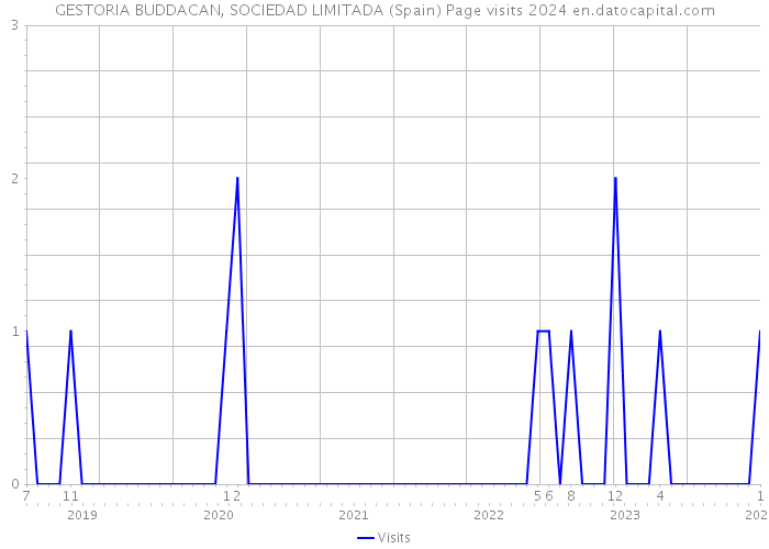 GESTORIA BUDDACAN, SOCIEDAD LIMITADA (Spain) Page visits 2024 