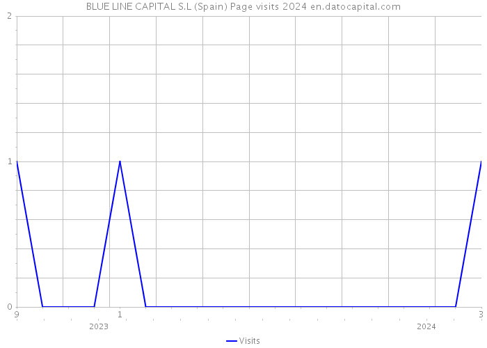 BLUE LINE CAPITAL S.L (Spain) Page visits 2024 