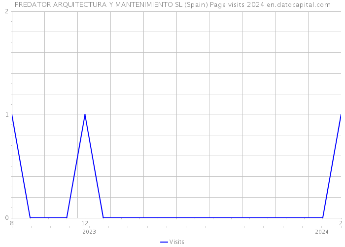 PREDATOR ARQUITECTURA Y MANTENIMIENTO SL (Spain) Page visits 2024 