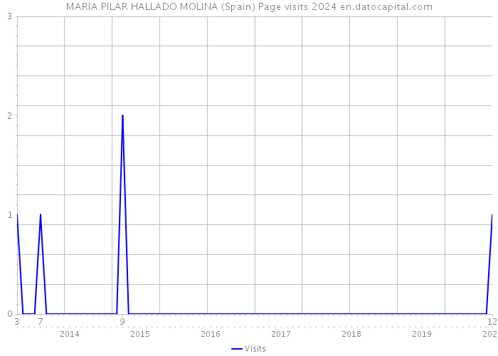 MARIA PILAR HALLADO MOLINA (Spain) Page visits 2024 