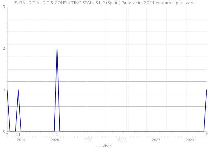 EURAUDIT AUDIT & CONSULTING SPAIN S.L.P (Spain) Page visits 2024 