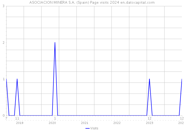 ASOCIACION MINERA S.A. (Spain) Page visits 2024 