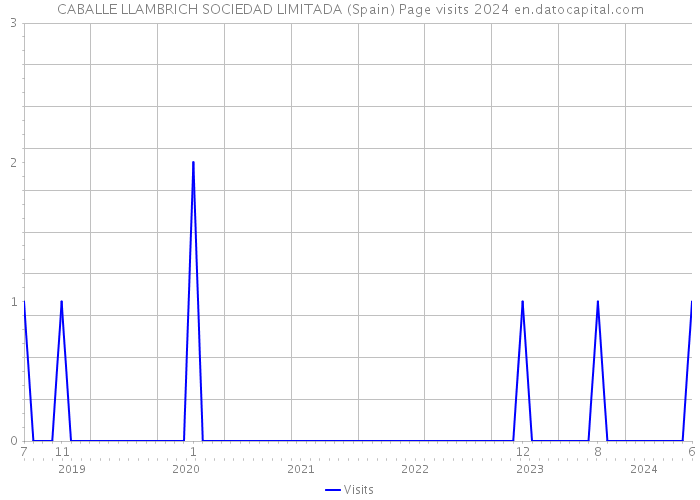 CABALLE LLAMBRICH SOCIEDAD LIMITADA (Spain) Page visits 2024 