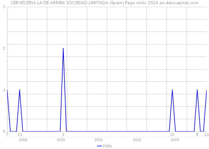 CERVECERIA LA DE ARRIBA SOCIEDAD LIMITADA (Spain) Page visits 2024 