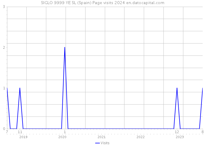 SIGLO 9999 YE SL (Spain) Page visits 2024 