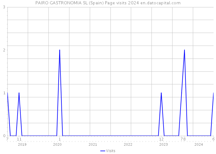 PAIRO GASTRONOMIA SL (Spain) Page visits 2024 