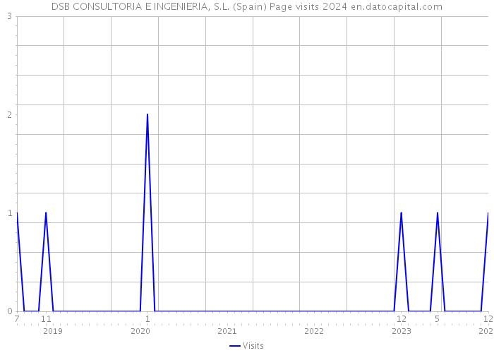 DSB CONSULTORIA E INGENIERIA, S.L. (Spain) Page visits 2024 
