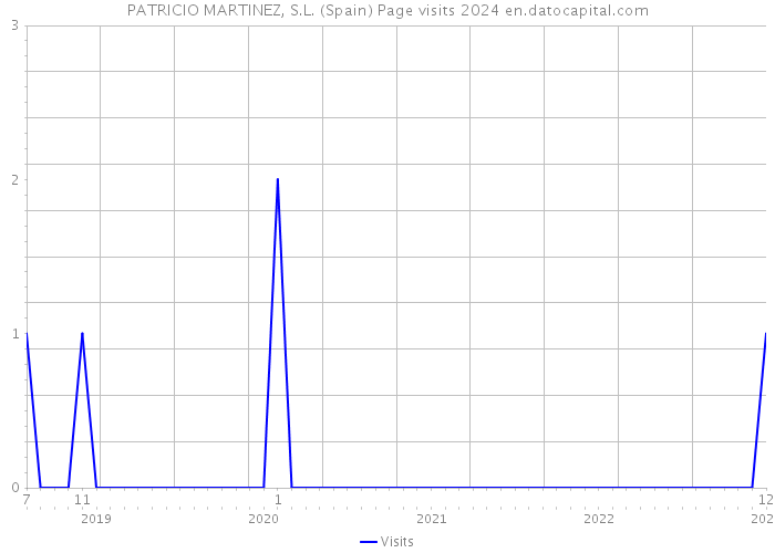 PATRICIO MARTINEZ, S.L. (Spain) Page visits 2024 