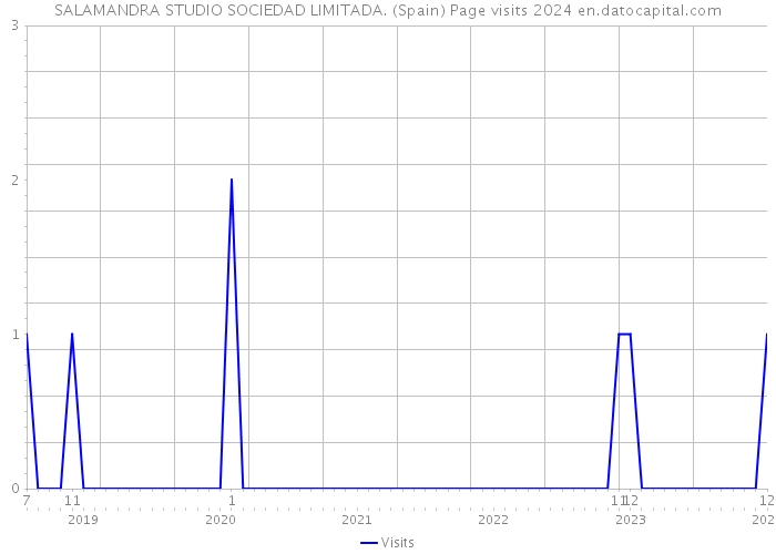 SALAMANDRA STUDIO SOCIEDAD LIMITADA. (Spain) Page visits 2024 
