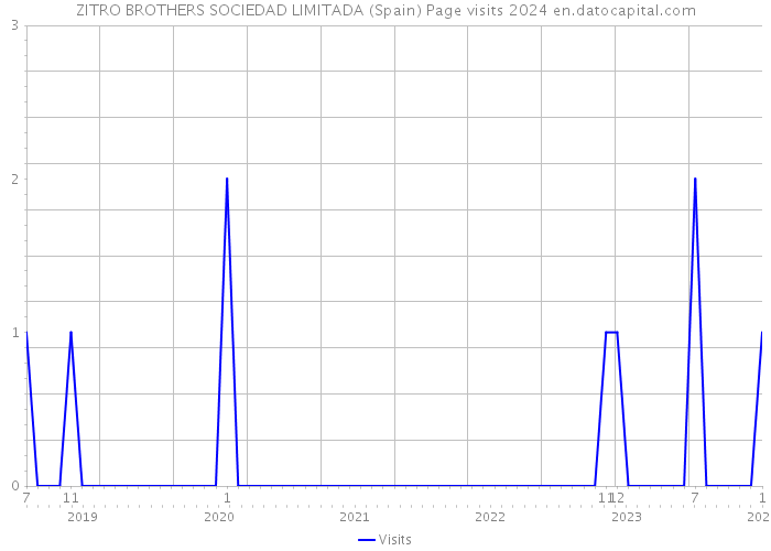 ZITRO BROTHERS SOCIEDAD LIMITADA (Spain) Page visits 2024 