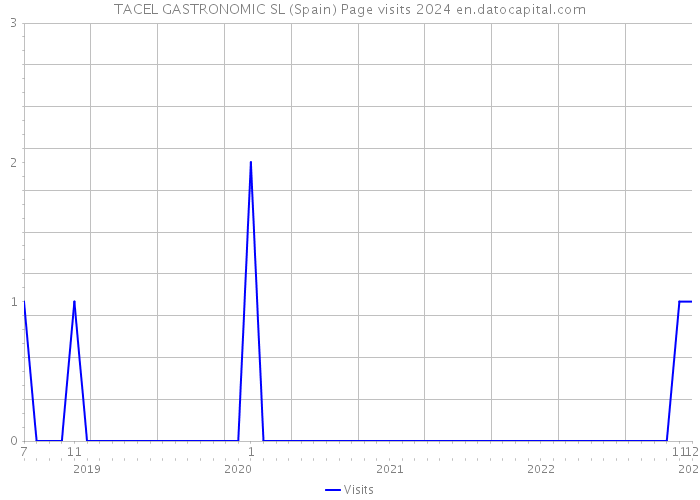 TACEL GASTRONOMIC SL (Spain) Page visits 2024 