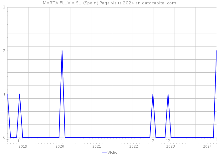 MARTA FLUVIA SL. (Spain) Page visits 2024 