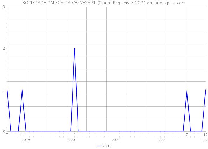 SOCIEDADE GALEGA DA CERVEXA SL (Spain) Page visits 2024 