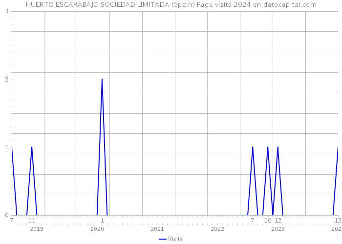 HUERTO ESCARABAJO SOCIEDAD LIMITADA (Spain) Page visits 2024 