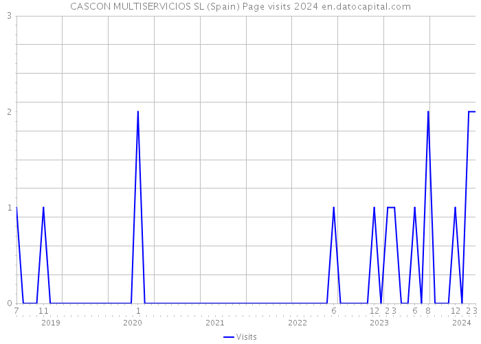 CASCON MULTISERVICIOS SL (Spain) Page visits 2024 
