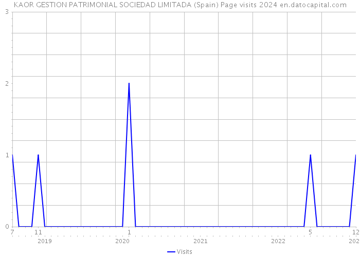KAOR GESTION PATRIMONIAL SOCIEDAD LIMITADA (Spain) Page visits 2024 