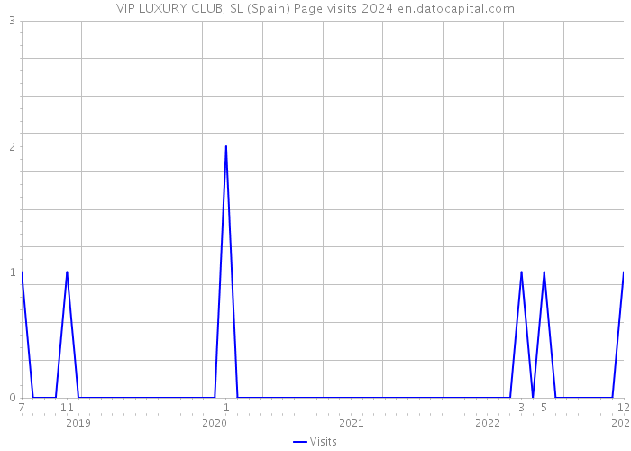 VIP LUXURY CLUB, SL (Spain) Page visits 2024 