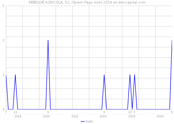 REBEQUE AGRICOLA, S.L. (Spain) Page visits 2024 