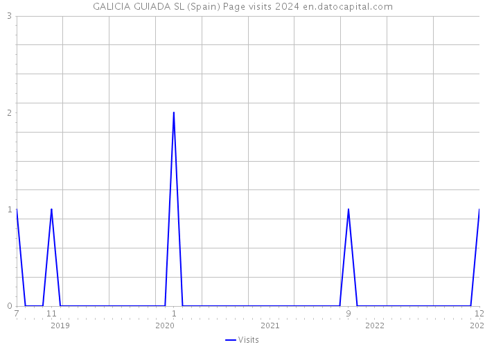 GALICIA GUIADA SL (Spain) Page visits 2024 