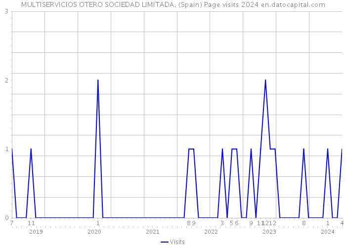 MULTISERVICIOS OTERO SOCIEDAD LIMITADA. (Spain) Page visits 2024 