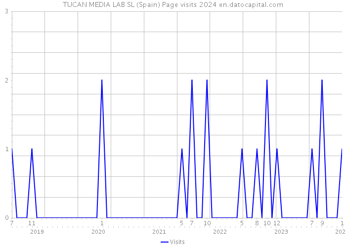 TUCAN MEDIA LAB SL (Spain) Page visits 2024 