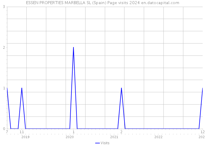 ESSEN PROPERTIES MARBELLA SL (Spain) Page visits 2024 