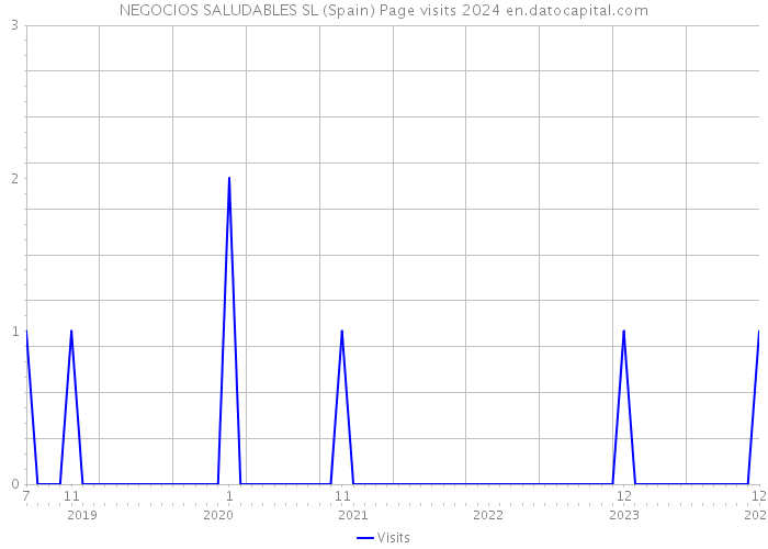 NEGOCIOS SALUDABLES SL (Spain) Page visits 2024 