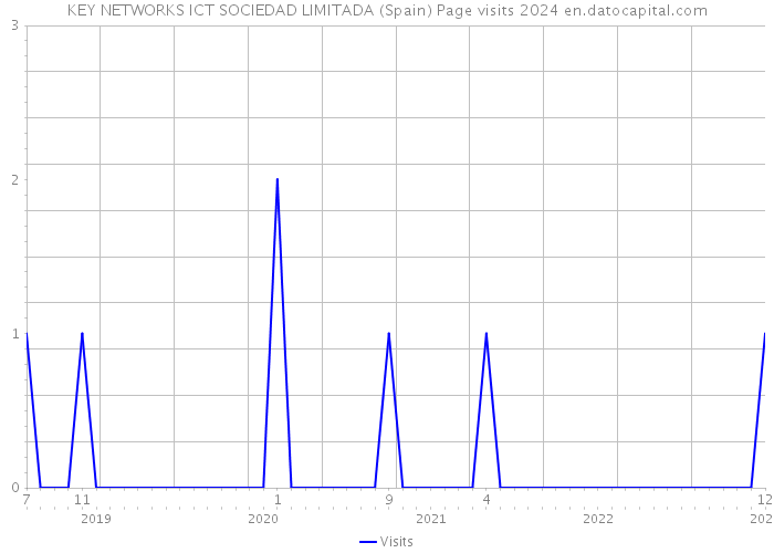 KEY NETWORKS ICT SOCIEDAD LIMITADA (Spain) Page visits 2024 