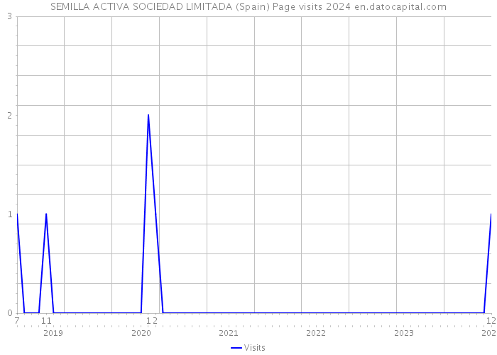 SEMILLA ACTIVA SOCIEDAD LIMITADA (Spain) Page visits 2024 