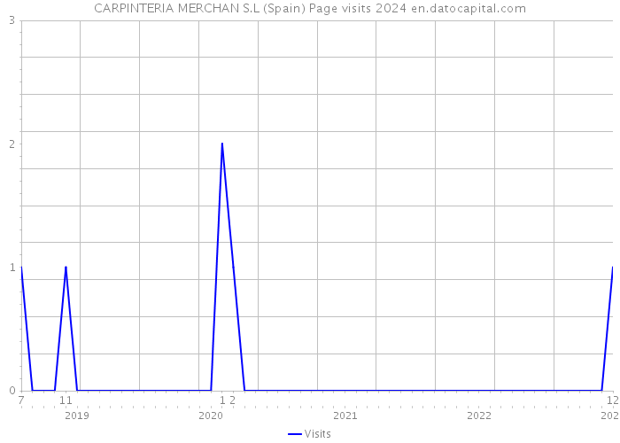 CARPINTERIA MERCHAN S.L (Spain) Page visits 2024 