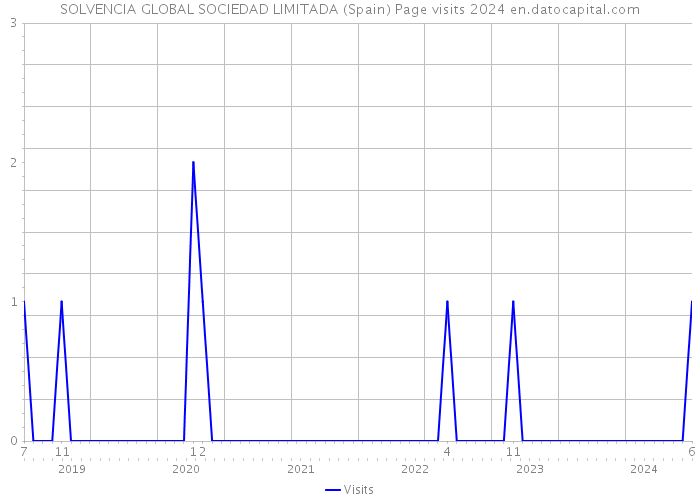SOLVENCIA GLOBAL SOCIEDAD LIMITADA (Spain) Page visits 2024 
