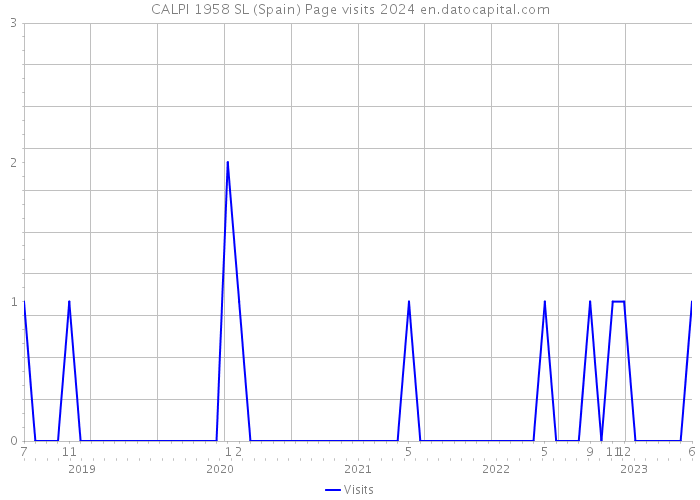 CALPI 1958 SL (Spain) Page visits 2024 