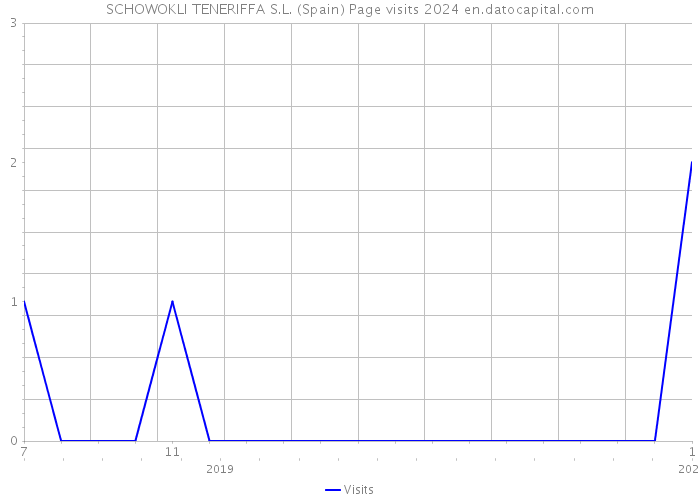 SCHOWOKLI TENERIFFA S.L. (Spain) Page visits 2024 